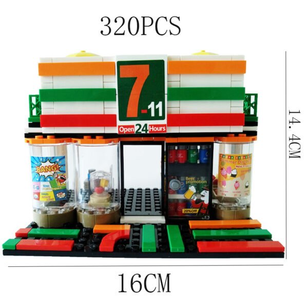 Toy Figures block Mini Street View Building Block Toy - Image 6