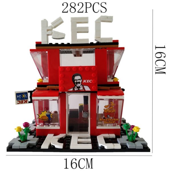 Toy Figures block Mini Street View Building Block Toy - Image 7