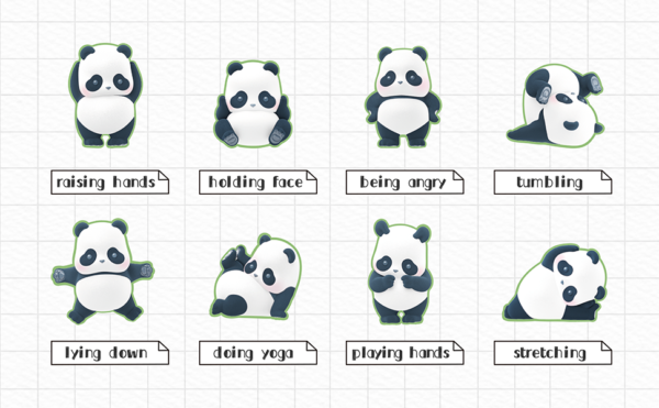 Toy Figures blind box Panda Roll Daily Series 2, 1PC Blind Box Random Cute Panda Figures Toys - Image 5