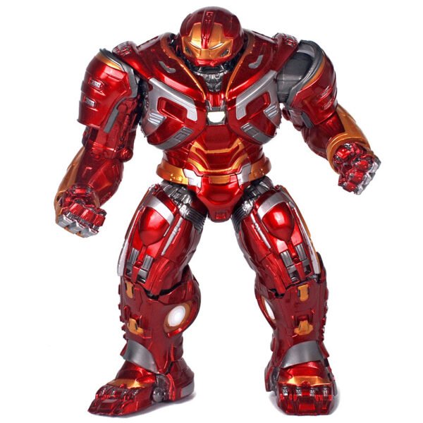 Toy Figure Avengers 8-inch Non-Posable Light-Up Anti-Hulk Iron Man Armor Model Toy Avengers Handicraft Boxed