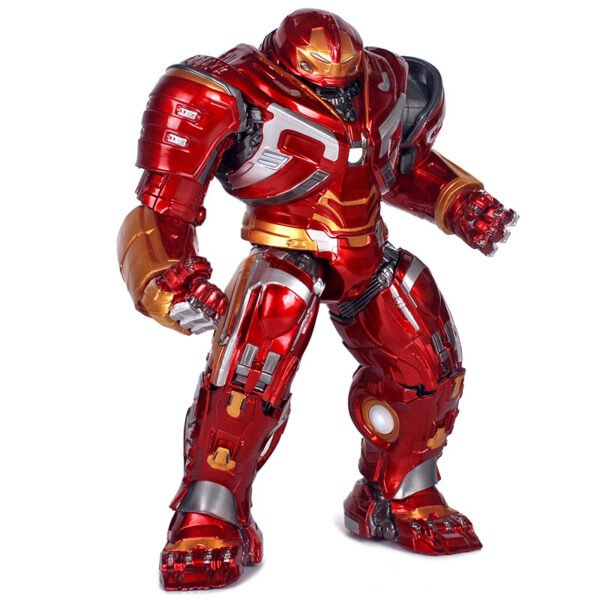 Toy Figure Avengers 8-inch Non-Posable Light-Up Anti-Hulk Iron Man Armor Model Toy Avengers Handicraft Boxed - Image 2