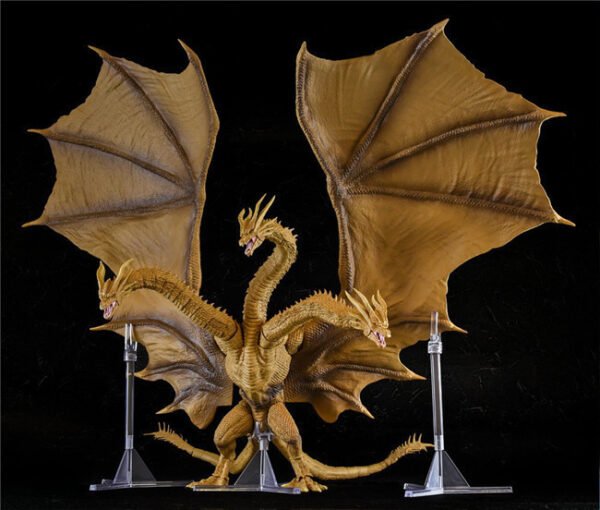 Toy Figures SHM 2024 Godzilla  King of the Monsters 2nd Generation King Ghidorah Articulated Boxed Action Figure