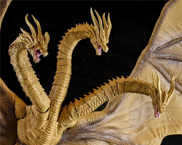 Toy Figures SHM 2024 Godzilla  King of the Monsters 2nd Generation King Ghidorah Articulated Boxed Action Figure - Image 4