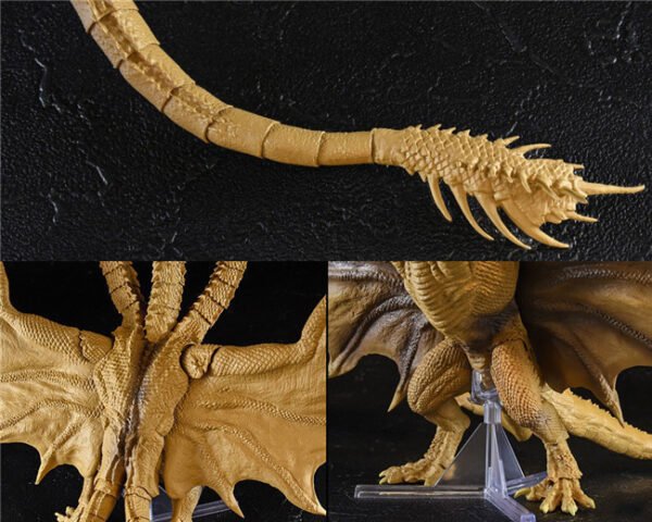 Toy Figures SHM 2024 Godzilla  King of the Monsters 2nd Generation King Ghidorah Articulated Boxed Action Figure - Image 2