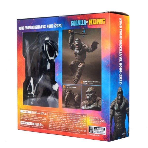 Toy Figures 2021 Movie Version SHM Godzilla vs. Kong Articulated Gorilla - Image 2